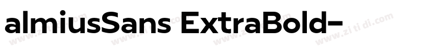 almiusSans ExtraBold字体转换